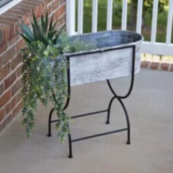 Farmhouse Decor Washtub Bin