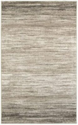 5’ X 7’ Beige Abstract Fiber Area Rug