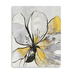 20" Yellow & Black Flower in Bloom