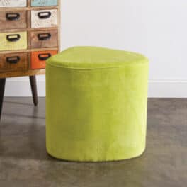 Modern velvet Ottoman