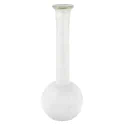 Charming White Glass Vase