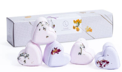 5 Heart Shaped Shower Steamers Set